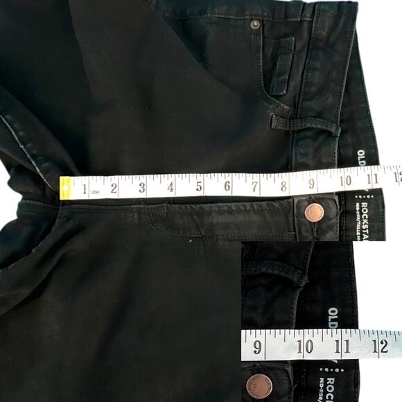 Old Navy RockStar Mid Rise Skinny Jeans Black Size 10 Long - Picture 11 of 13